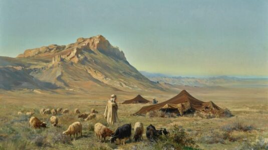 EUGÈNE GIRARDET _ A BEDOUIN ENCAMPMENT _ Important Works from the Najd Collection _ 2019 _ Sotheby’s